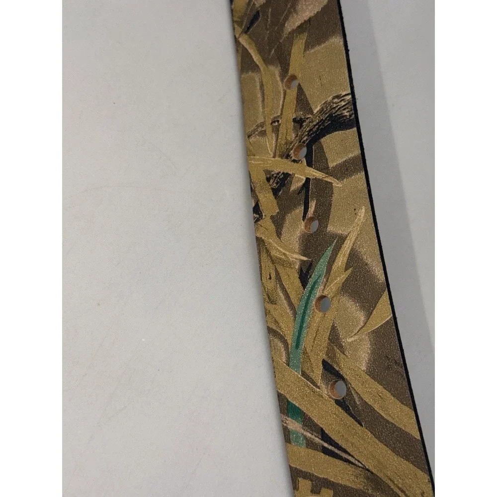 Bill Jordan Advantage Wetlands Camo Hunting Belt Royden Leather USA 38